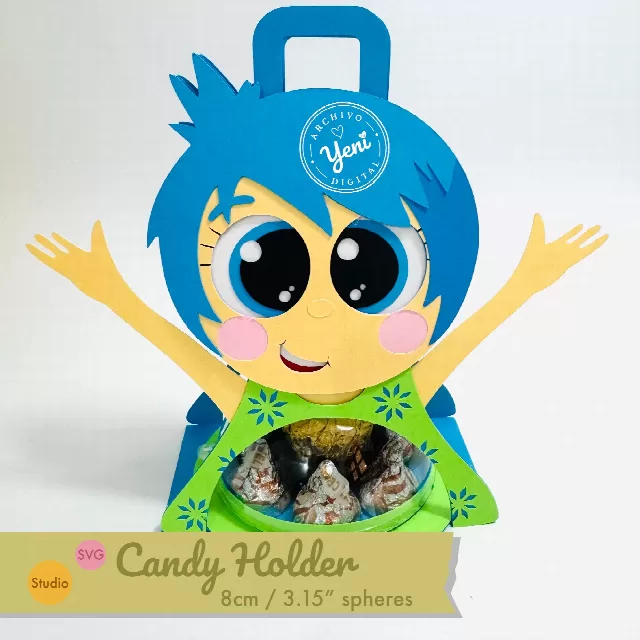 Joy Candy Holder - For 8cm / 3.15” Sphere - Svg and Studio files