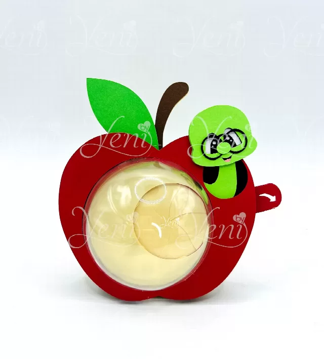 Apple candy holder - For 8cm / 3.15" Sphere - Svg and Studio files