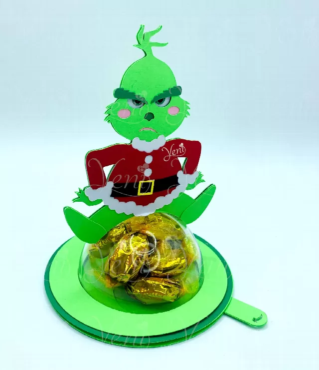 Grinch candy holder - For 4 sizes - Svg and Studio files