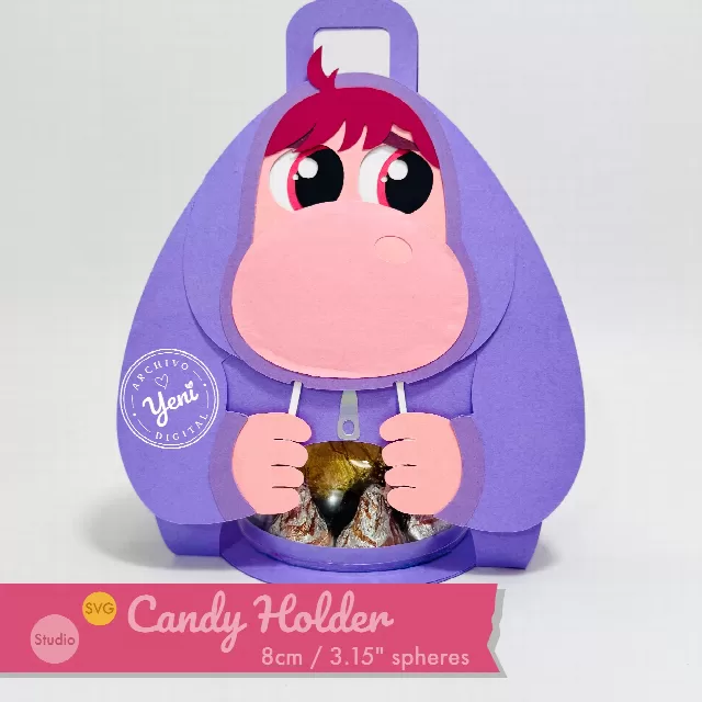 Embarrasment Candy Holder - For 8cm / 3.15” Sphere - Svg and Studio files