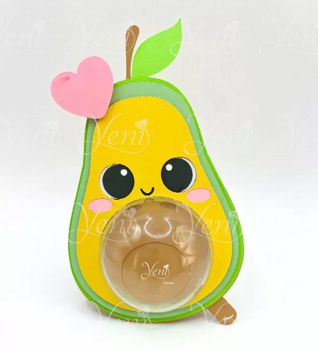 Avocado candy holder - For 4 sizes - Svg and Studio files