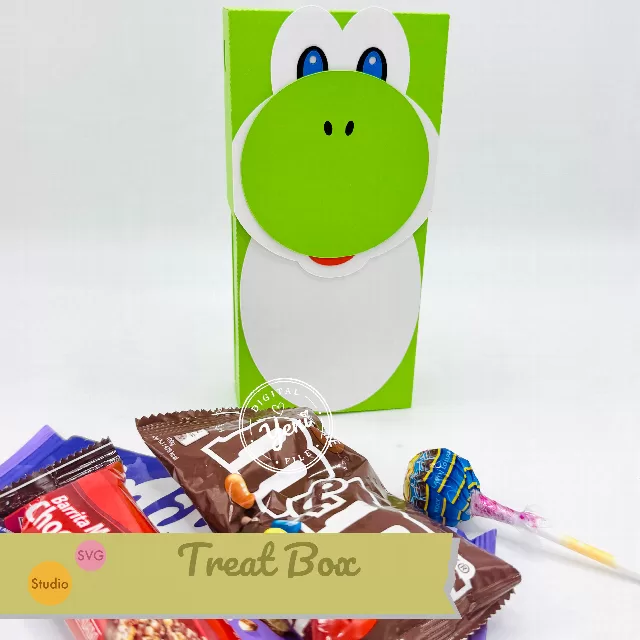 Yoshi Treat Box  - Digital File - Studio and Svg 