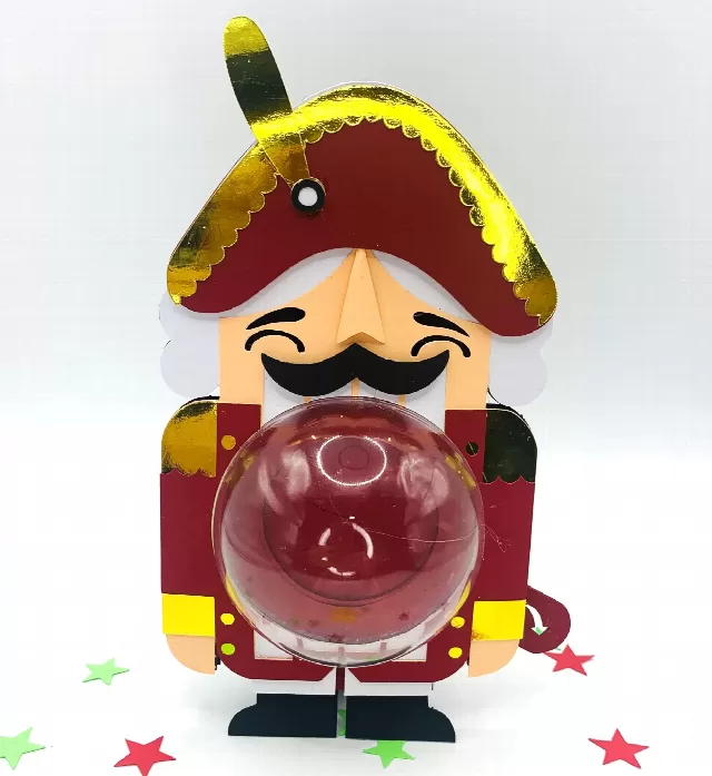 Nutcracker candy holder - For 8cm / 3.15" Sphere - Svg and Studio files