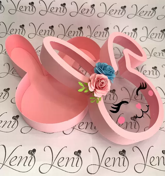 WITH Clear Lid Bunny Head Candy Box