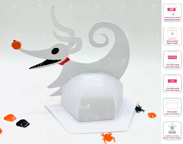 Zero candy box - Svg and Studio  files